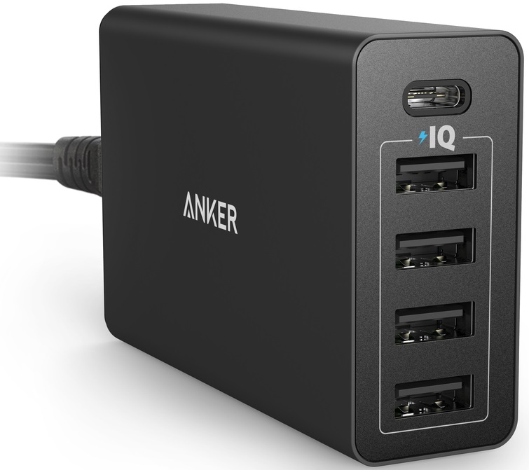 Сетевое зарядное устройство ANKER PowerPort 5 USB-C 40W Hub Charger Black (A2052111)
Сетевое зарядное устройство ANKER PowerPort 5 USB-C 40W Hub Charger Black (A2052111)