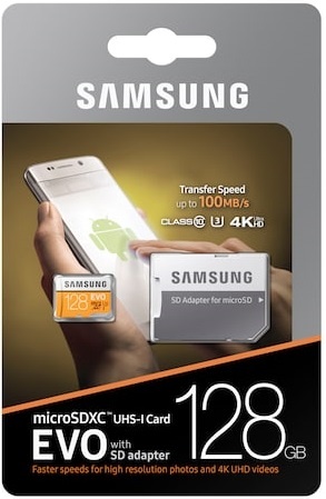 Карта памяти SAMSUNG microSDXC EVO 128GB UHS-I U3 Class 10 + SD-adapter (MB-MP128GA/APC)
Карта памяти SAMSUNG microSDXC EVO 128GB UHS-I U3 Class 10 + SD-adapter (MB-MP128GA/APC)