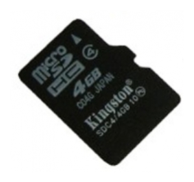 Карта памяти Kingston 4GB microSDHC Class 4 + SD Адаптер (SDC4/4GB) в Киеве