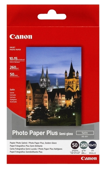 Папір Canon 10x15 Photo Paper + SG-201 (1686B015) 260 г / м2, 50 аркушів, напівглянець в Києві