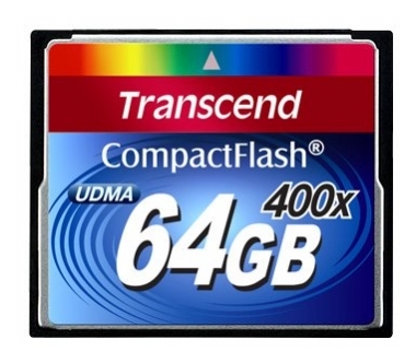 Карта памяти TRANSCEND Compact Flash 64GB (400X) (TS64GCF400) в Киеве