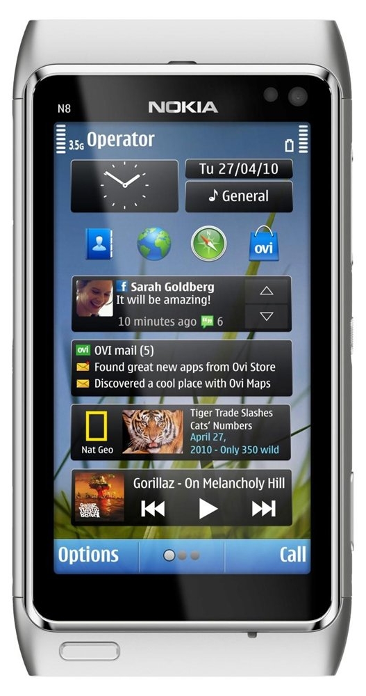 Смартфон Nokia N8-00 Silver White в Києві