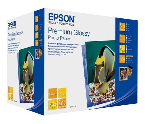 Папір Epson 130mmx180mm Premium Glossy Photo Paper, 500л. (C13S042199) в Києві