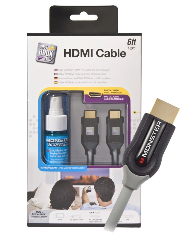 Комплект Monster HDMI Cable & Screen Clean Kit в Києві