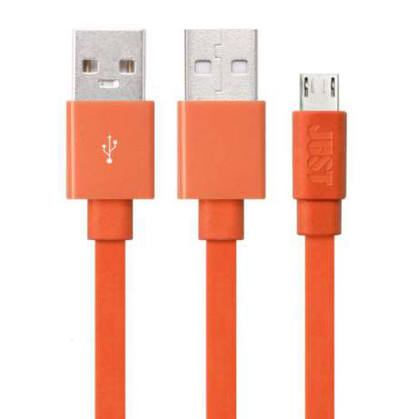 Кабель JUST Freedom Micro USB Cable Orange (MCR-FRDM-RNG) в Киеве