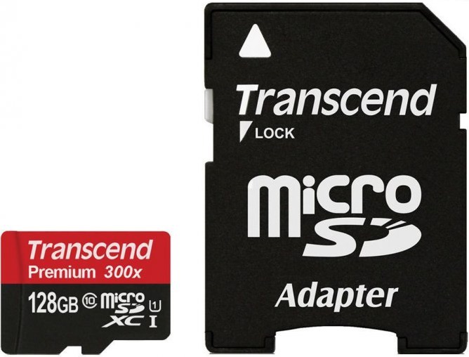 Карта пам'яті Transcend 128 GB microSDXC UHS-I Premium + SD Adapter TS128GUSDU1 в Києві