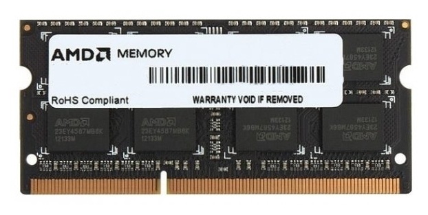 Пам'ять So-Dimm AMD 1x4Gb DDR3 1600 MHz (R534G1601S1SL-UOBULK) в Києві