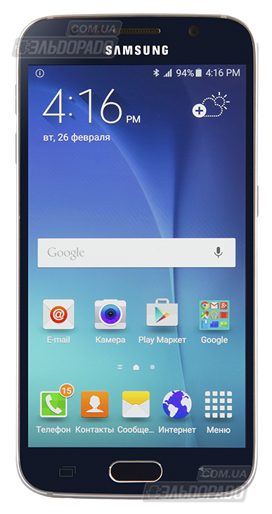 Смартфон SAMSUNG SM-G920 Galaxy S6 32GB Black в Киеве