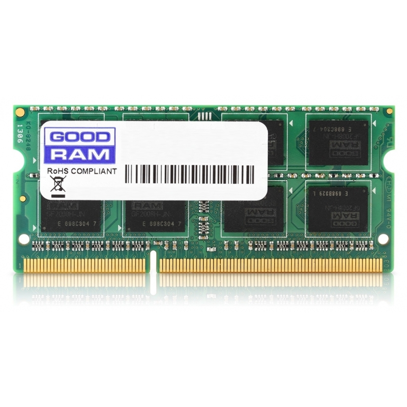 Пам'ять SoDIMM GoodRAM 1x4Gb DDR3 1600MHz 1.35V, 512x8 (GR1600S3V64L11S / 4G) в Києві