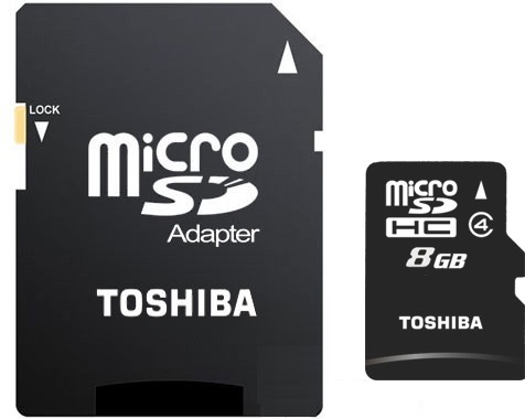 Карта памяти TOSHIBA microSDHC 8GB 4 Cl+adapter в Киеве