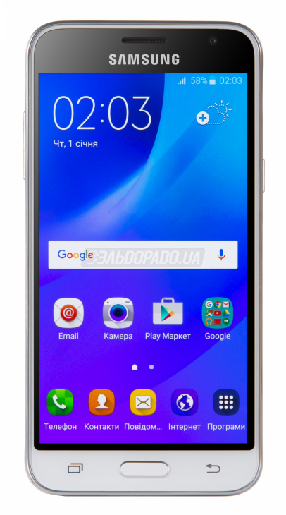 Смартфон SAMSUNG SM-J320H Galaxy J3 DS White в Києві