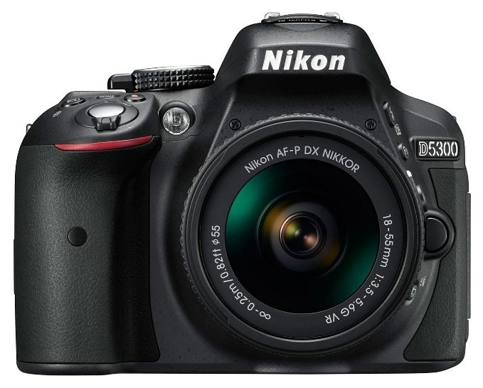 Дзеркальний фотоапарат Nikon D5300 Kit AF-P 18-55 Non-VR (VBA370K016) в Києві