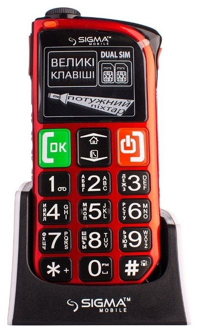 Мобільний телефон SIGMA Comfort 50 Light DS Red в Киеве