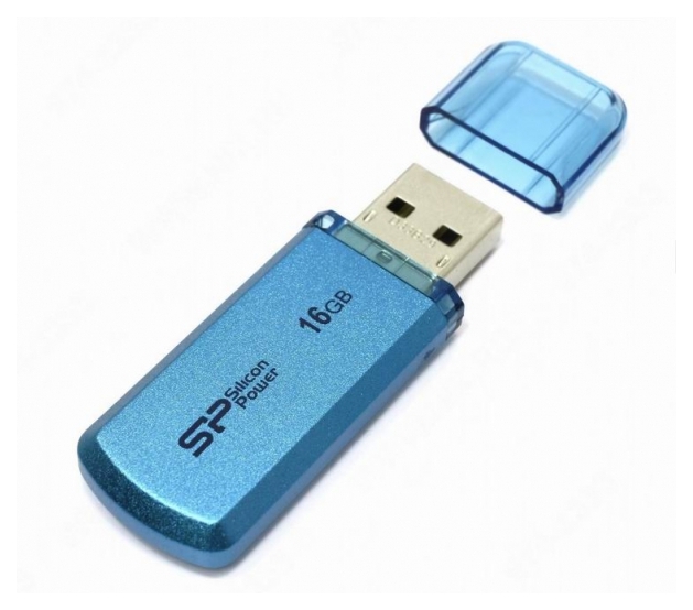 USB-накопичувач 16GB SILICON POWER Helios 101 USB 2.0 Blue (SP016GBUF2101V1B) в Києві