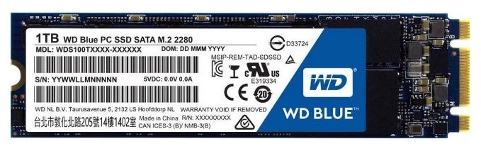 Накопитель SSD 1TB WD Blue M2 (WDS100T1B0B) в Киеве