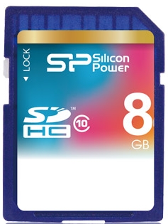 Карта памяти Card SD Silicon Power SDHC 8GB Class 10 в Киеве