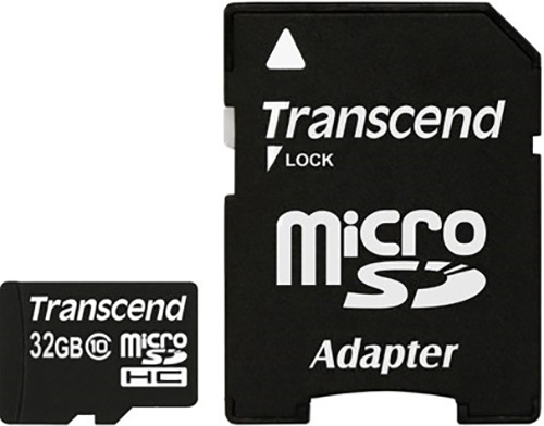 Карта памяти TRANSCEND microSDHC 32 Gb Class10 + SD-adapter в Киеве
