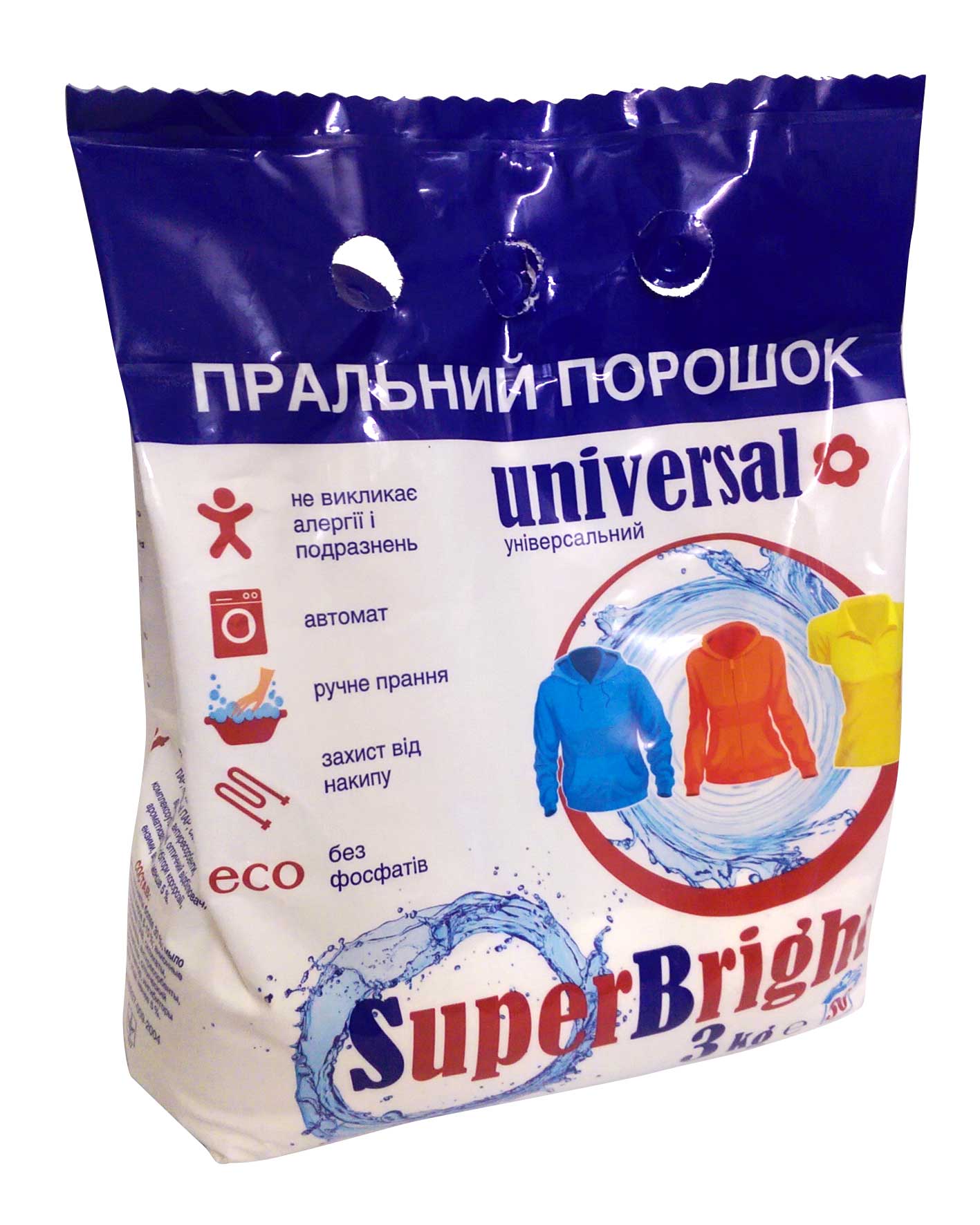 Стиральный порошок Super Bright универсальный 3 кг в Киеве