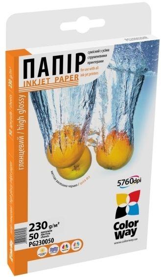 Фотобумага ColorWay PG230-50 А4 (PG230050A4) в Киеве