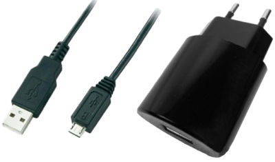 Мережевий зарядний пристрій Global MSH-TR-071 (1USB1A) c кабелем для Micro USB Black в Києві