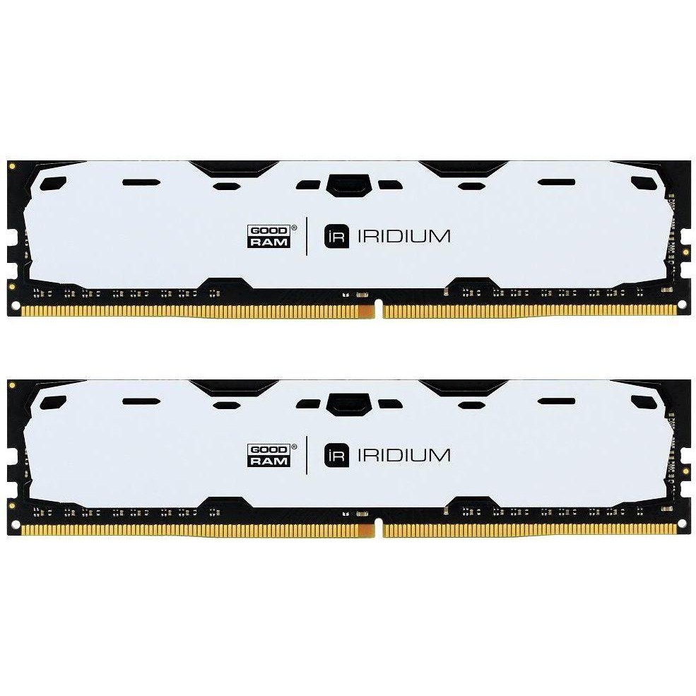 Память Goodram Iridium White 2x4Gb DDR4 2400MHz (IR-W2400D464L15S/8GDC в Києві