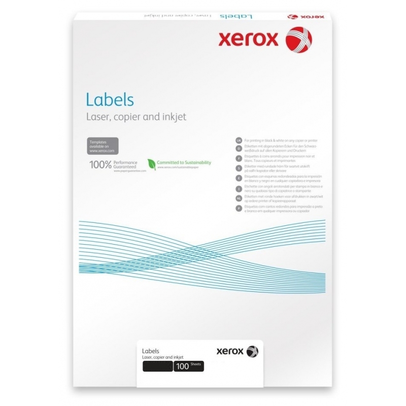Наклейка Xerox Mono Laser 1UP (squared) 210x297mm 100л. (003R97400) в Києві