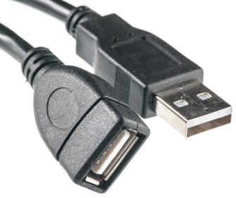 Кабель POWERPLANT USB 2.0 AF – AM, 0.1м (KD00AS1209) в Киеве