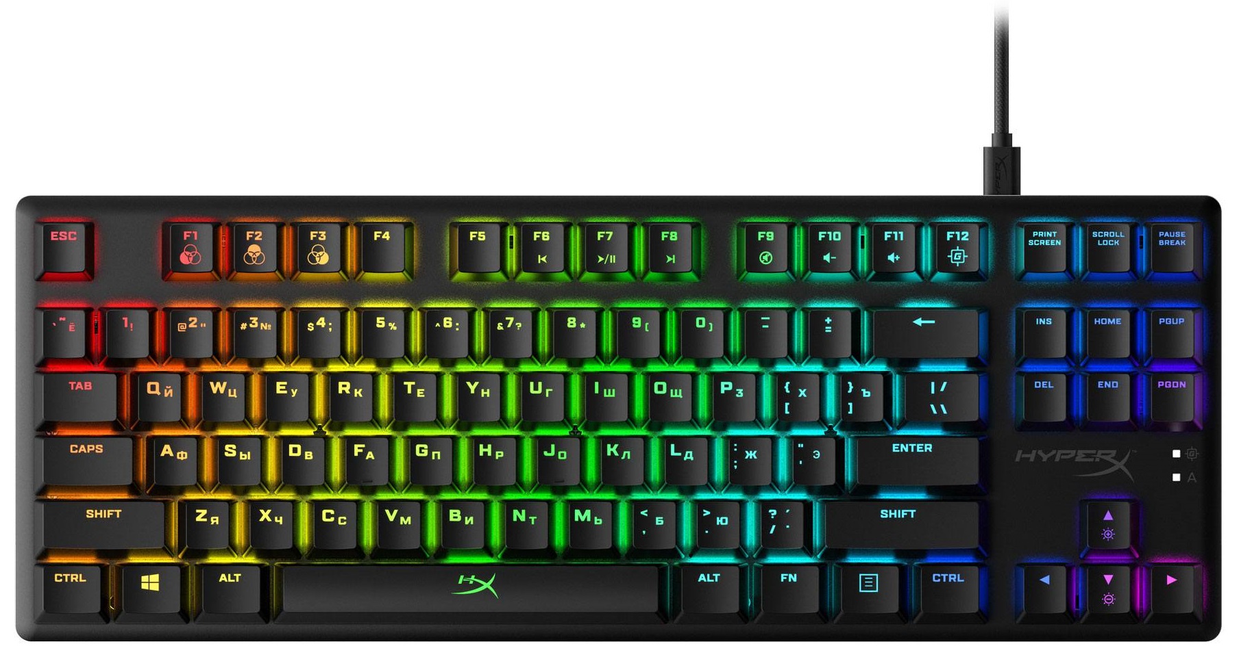 Игровая клавиатура HYPERX Alloy Origins Core Red RGB Black (4P5P3AX) в Киеве