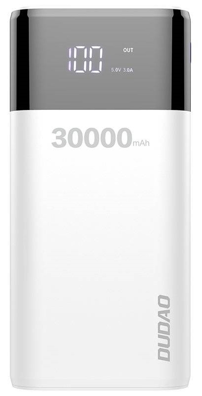 Універсальна мобільна батарея DUDAO 30000mAh 15W White в Києві