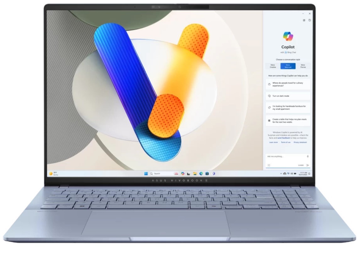 Ноутбук ASUS Vivobook S16 OLED S5606MA-MX088 Mist Blue (90NB12E1-M005S0) в Києві