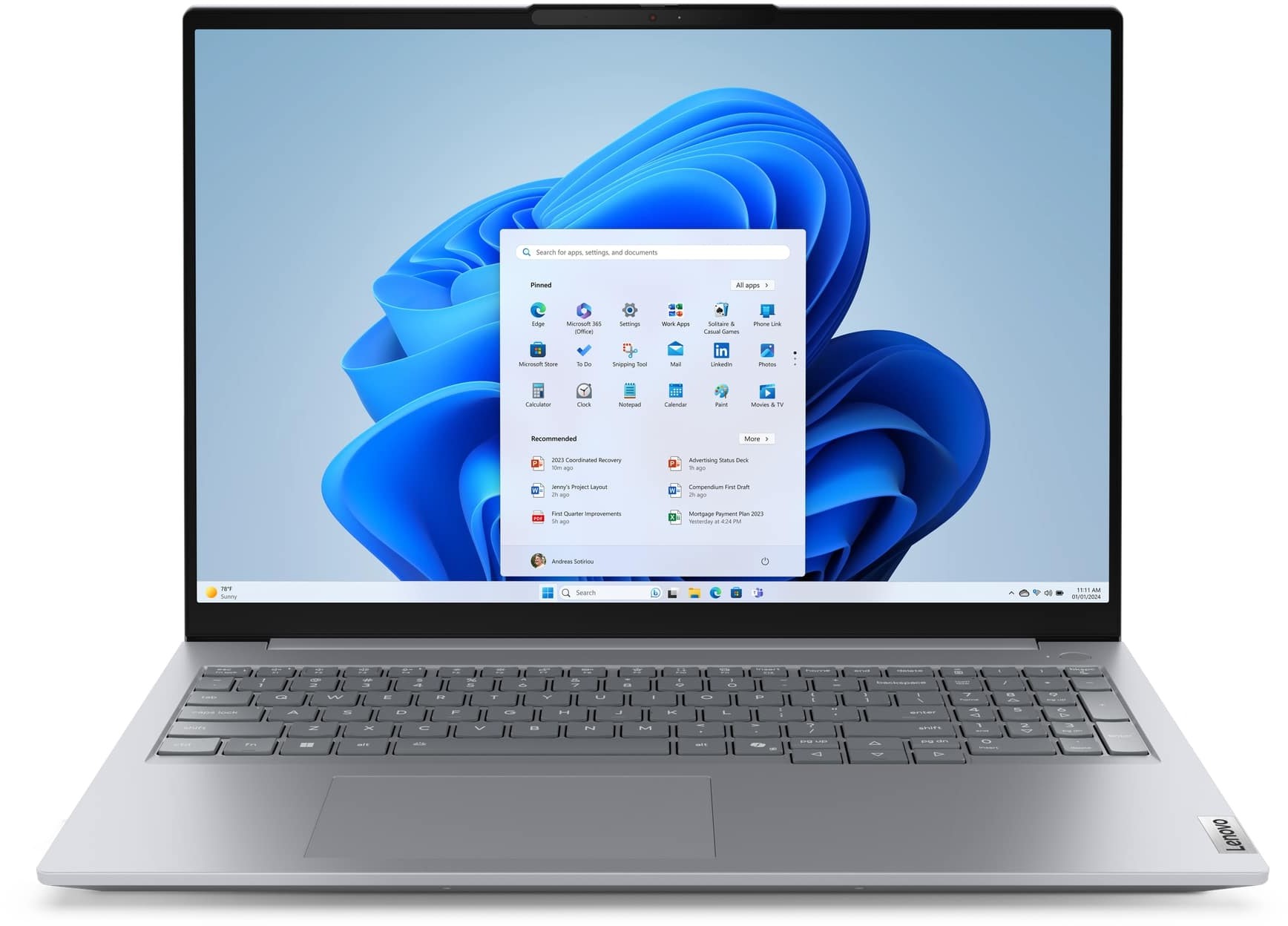 Ноутбук LENOVO ThinkBook 16 G8 IAL Arctic Grey (21SK007RRA) в Києві