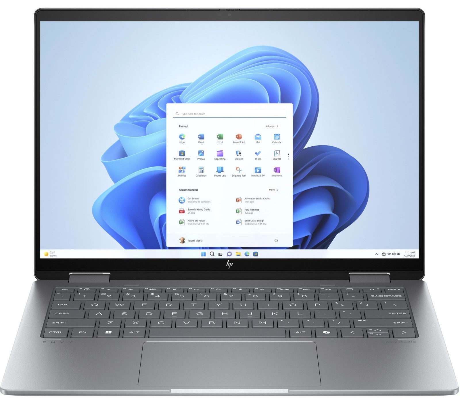 Ноутбук HP Envy x360 Laptop 14-fc0026ua Meteor Silver (B9PC8EA) в Києві