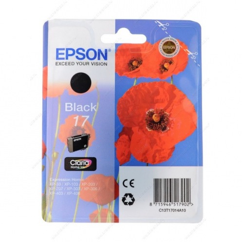 Картридж для струйных принтеров Epson 17 XP103/203/207 black Картридж для струйных принтеров Epson 17 XP103/203/207 black