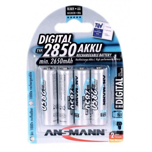 Аккумуляторы ANSMANN 5035212/092 2850AАНС (4шт.) Аккумуляторы ANSMANN 5035212/092 2850AАНС (4шт.)