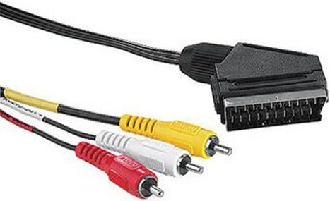 Кабель Scart -3 RCA 1,5м (с переключателем in/out) Кабель Scart -3 RCA 1,5м (с переключателем in/out)