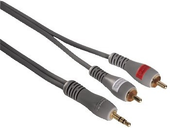 Аудио кабель Hama 78710 (3,5jack-2rca) 1,5m Аудио кабель Hama 78710 (3,5jack-2rca) 1,5m
