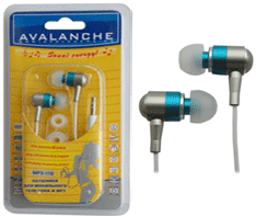 Наушники AVALANCHE AEF-03-MP3-110 черные Наушники AVALANCHE AEF-03-MP3-110 черные