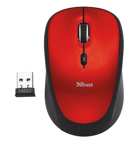 Мышь Trust Yvi Wireless Mouse Red (19522) Мышь Trust Yvi Wireless Mouse Red (19522)