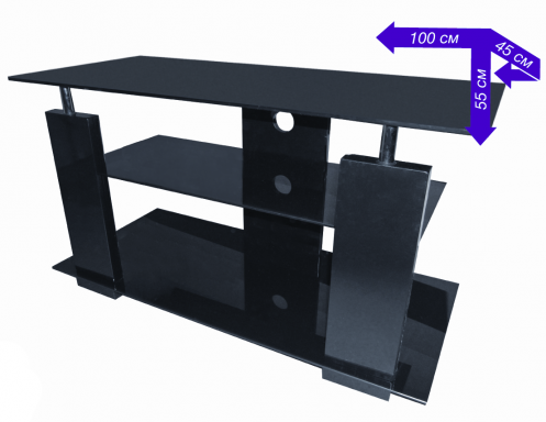 Тумба Glasser TV-705 black (глассер) Тумба Glasser TV-705 black (глассер)