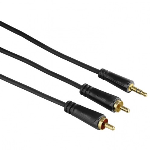Кабель HAMA 122298 2RCA-3,5 Jack Stereo, 1,5м Кабель HAMA 122298 2RCA-3,5 Jack Stereo, 1,5м