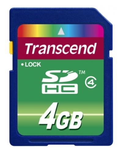 Карта памяти Transcend SD 4GB 4 class Карта памяти Transcend SD 4GB 4 class