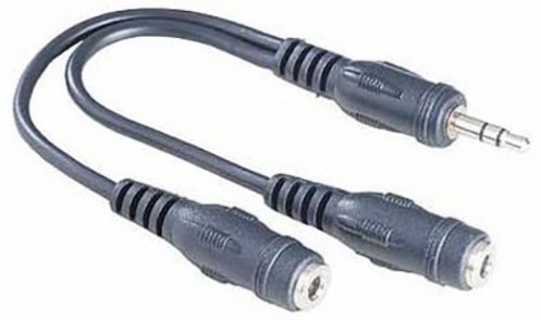 Адаптер HAMA 122381 3,5mm male plug -2Х3,5 mm FEMALE jack stereo, 0,2M Адаптер HAMA 122381 3,5mm male plug -2Х3,5 mm FEMALE jack stereo, 0,2M