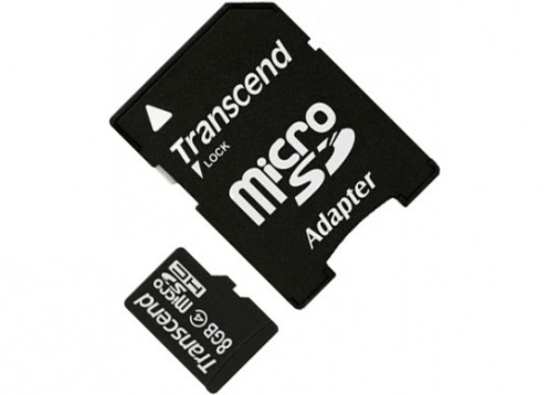 Карта пам'яті Transcend MicroSDHC 8GB Class 4 + SD адаптер Карта пам'яті Transcend MicroSDHC 8GB Class 4 + SD адаптер