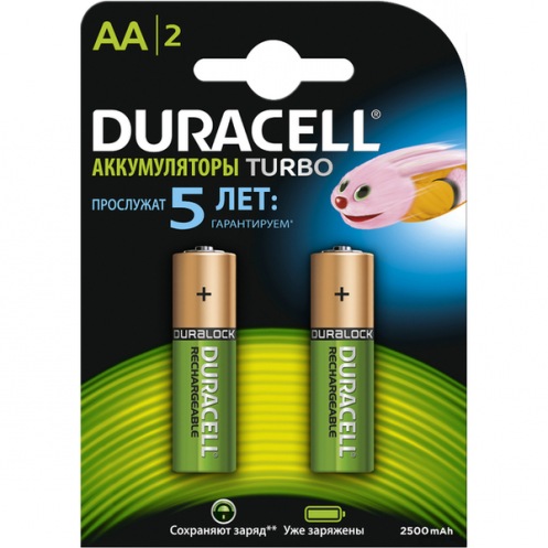 Аккумулятор DURACELL АА HR6 2500мАн (2шт) Аккумулятор DURACELL АА HR6 2500мАн (2шт)
