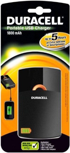 Зарядное устройство портативное DURACELL 1800mAh 5HPUC Зарядное устройство портативное DURACELL 1800mAh 5HPUC