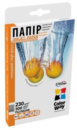 Бумага CW 10x15 230г/м, PG230-20 (43101) глянцевий Бумага CW 10x15 230г/м, PG230-20 (43101) глянцевий