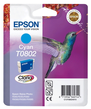 Картридж EPSON C13T08024010 синий Картридж EPSON C13T08024010 синий