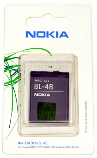 Аккумулятор Nokia BL-4B Аккумулятор Nokia BL-4B