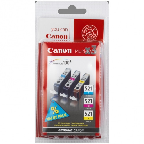 Набор картриджей Canon CLI-521 Bundle (C, M, Y) MP540/630 (2934B010) Набор картриджей Canon CLI-521 Bundle (C, M, Y) MP540/630 (2934B010)