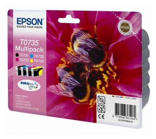 Набір картриджів Epson StC79/110, CX3900/4900/5900/7300/8300 Bundle (C, M, Y, Bk) (C13T10554A10) Набір картриджів Epson StC79/110, CX3900/4900/5900/7300/8300 Bundle (C, M, Y, Bk) (C13T10554A10)